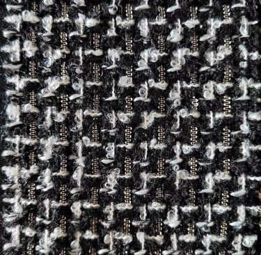 Chanel style fabrics, Yarn-dyed woollen tweed