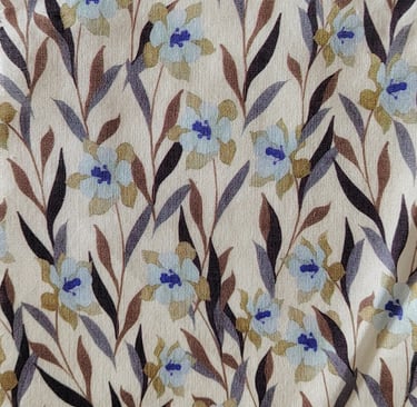 a close up of a floral print fabric
