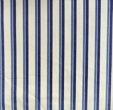 a striped shirt with a blue and white striped shirt