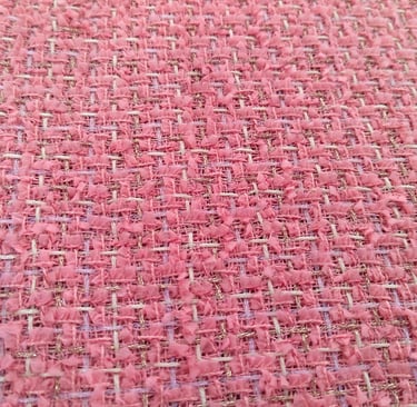 Chanel style fabrics, Yarn-dyed woollen tweed
