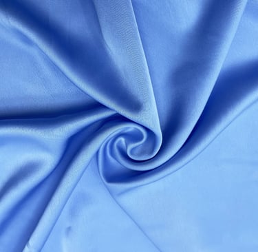 a blue fabric with a large amount of fabric