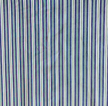 a blue and white striped shower curtain with a blue and white striped shower curtain