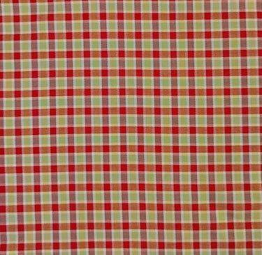 a red and green checkered cplaid fabric with a checkered checkered pattern
