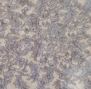 a close up of a fabric with floral printing