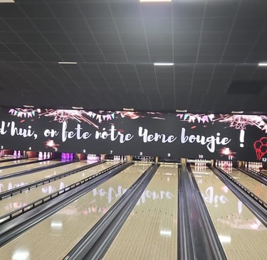 Une image du bowling pour ses 4 ans