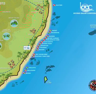 Mapa inmersiones