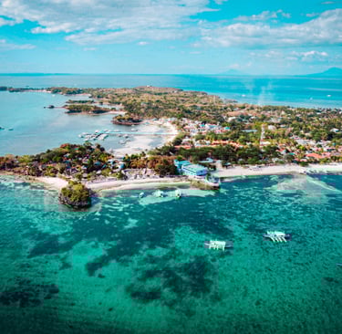Malapascua overhead view
