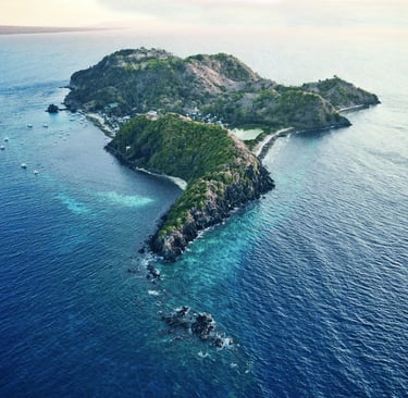 Vista aerea Apo Island