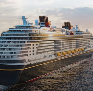 disney cruise line cruise ship sailing on ocean
