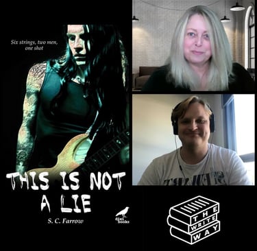S.C. Farrow being interview about This is Not a Lie on The Write Way podcast