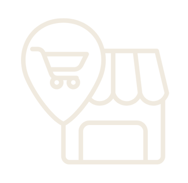 Cream-coloured stylised line drawing of the Etsy store logo