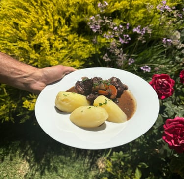 Almuerzo boeuf bourguignon