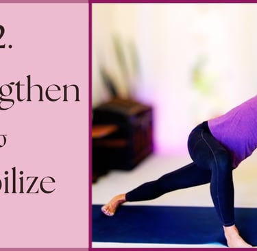 Woman practicing a yoga side plank modified pose to strengthen and stabilize the body.