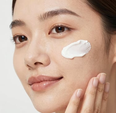 Sunscreen art protects legs from the sun.