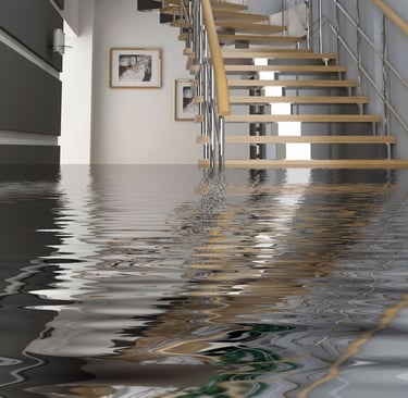 Flooded house needs independant water damage assessment and restoration