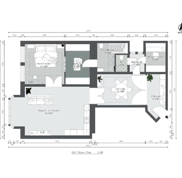 szinterior design berendezési alaprajz