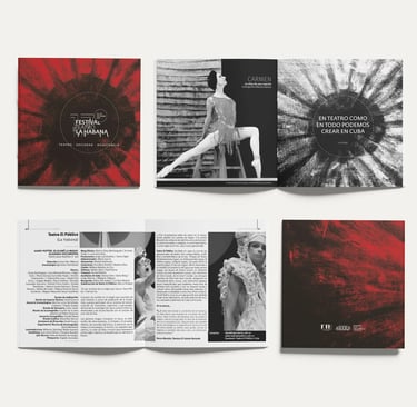 Diseño editorial. Catálogo Campaña del 17 Festival de Teatro de La Habana.