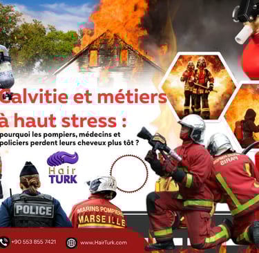 Calvitie et métiers à haut stress : pourquoi les pompiers et policiers perdent leurs cheve