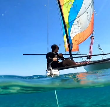 cours hobie cat à Lozari