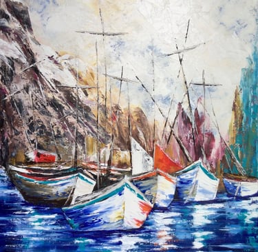 tableau-bateaux-dans-un-fjord