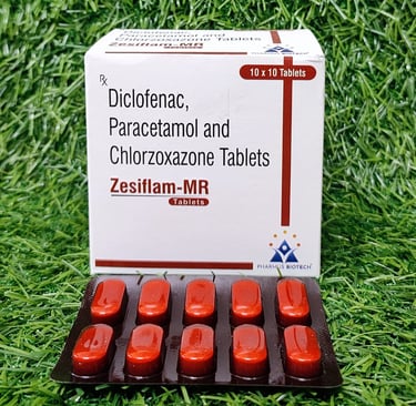 Diclofenac Paracetamol and Chlorzoxazone Tablets (Zesiflam-MR)
