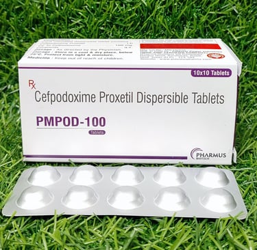 Cefpodoxime Proxetil Dispersible Tablets (PMPOD-100)