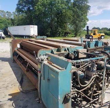 Old Used Wire Mesh Cage Roller Machine