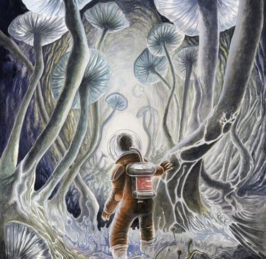 Commission, Illustration  for Retro SCI Fi short story