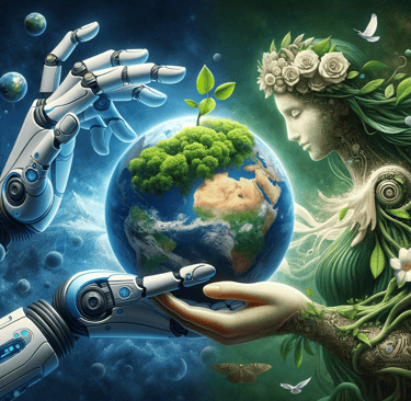 When technology and nature join hands, the Earth blossoms anew!