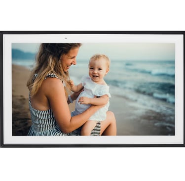 Digital Picture Frame of Mother and Baby on the beach