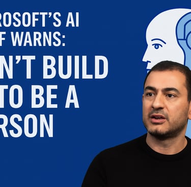 Microsoft AI chief Mustafa Suleyman