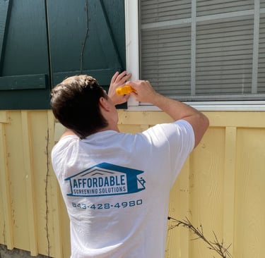 Durable window screens providing insect protection for windows in Conway, SC.