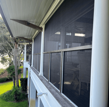 Cozy screen porch for a serene outdoor space in North Myrtle Beach, SC.