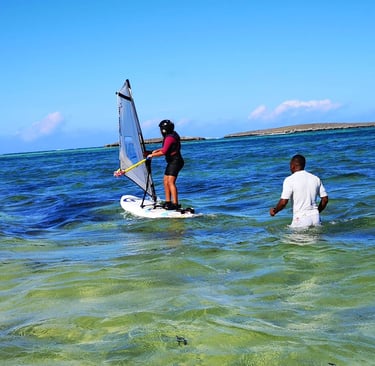 Ocean Lodge Sakalava windsurfing kids