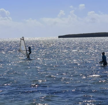 windsurfing kids sakalava bay Madagascar
