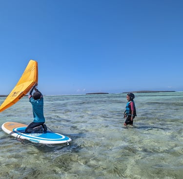wingfoiling kids sakalava bay Madagascar