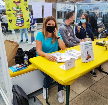 dédicaces auteur Aurélie Louvel dunod livre bibliothérapie jeunesse dunkerque festival littérature 