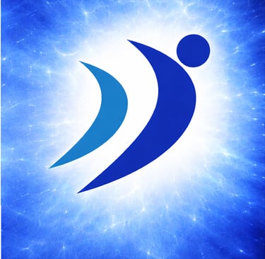 le logo NERTI dans un ciel bleu éclairé