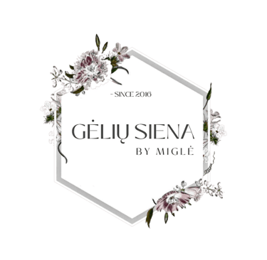Gėlių siena by Miglė logotipas