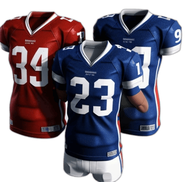 a football jersey with a football jersey on it