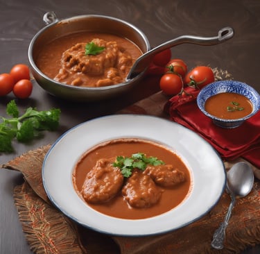 A close-up view of raw chicken pieces in a glass container, with a hand sprinkling red spice powder onto them. A dollop of ginger-garlic paste is also present on the chicken.