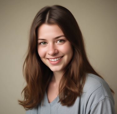 woman wearing black crew-neck shirt
