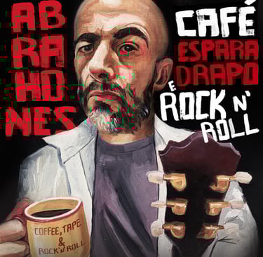 a man with a coffee cup and a coffee cup