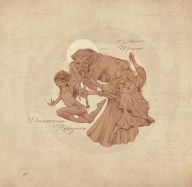 a drawing of a woman with a child
