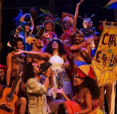 a group of people standing on a stage