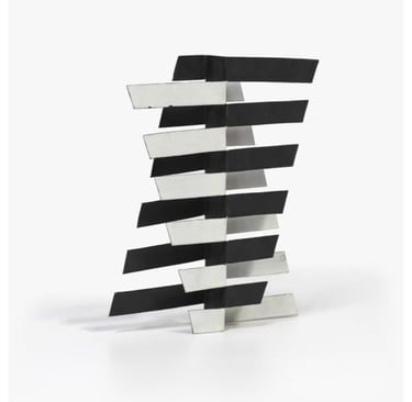 a black and white sculpture of a sculpture of a spiral staircase