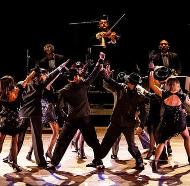 a group of dancers performing a dance routine