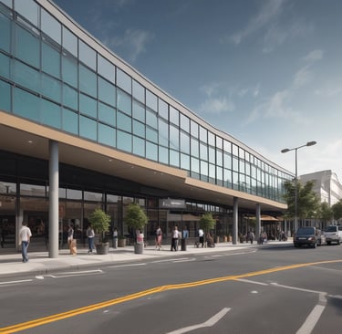 A store window with a sale sign on it