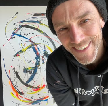 Portrait Tiwan artiste peintre créateur art abstrait 