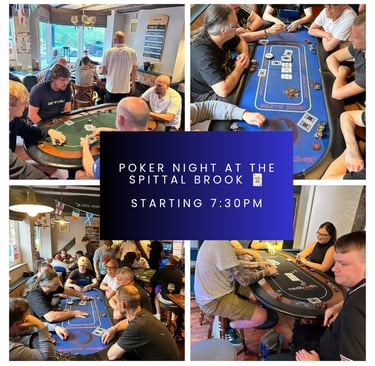 a collage of a group of people playing poker